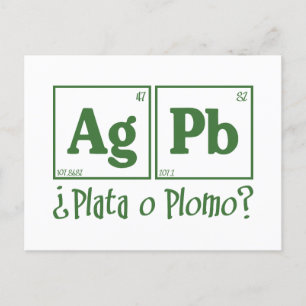 Plata o plomo postcard