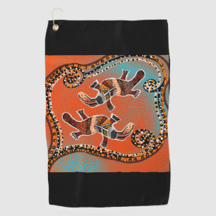 PLATAPUS ART     GOLF TOWEL