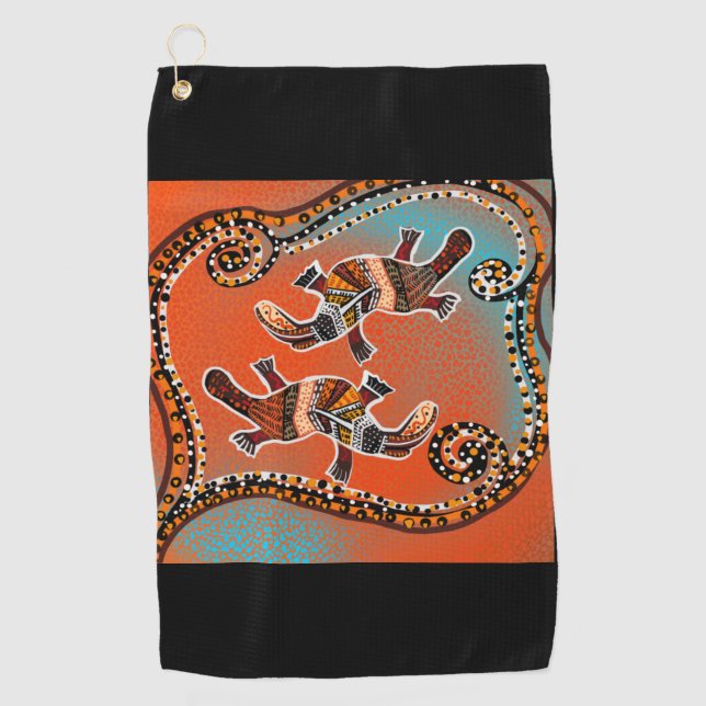 PLATAPUS ART     GOLF TOWEL (Front)