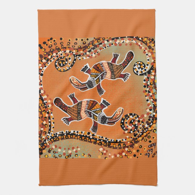 PLATAPUS ART        TEA TOWEL (Vertical)