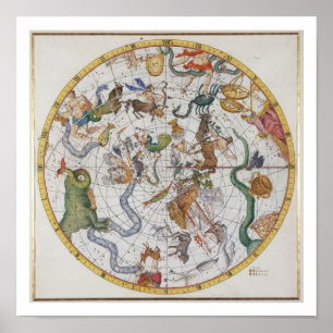 Plate 27 from 'Atlas Coelestis', by John Flamsteed Poster