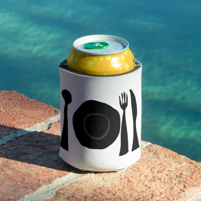 Plate and Utensils  Can Cooler (In Situ Pool)
