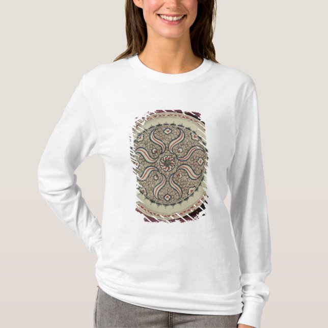 Plate decorated with a flame pattern T-Shirt (Front)