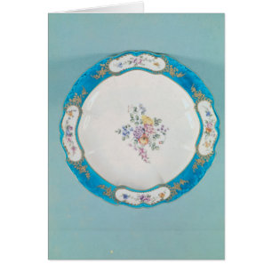 Plate decorated with a floral pattern, Sevres