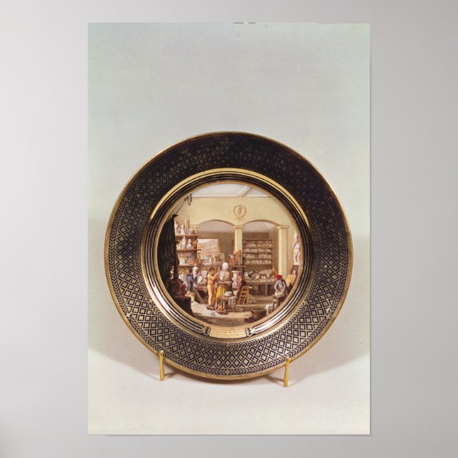 Plate depicting the Sevres workshop Poster (Front)