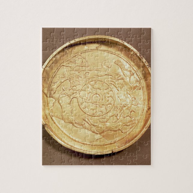 Plate (gold) jigsaw puzzle (Vertical)