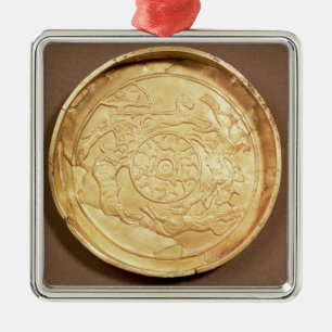 Plate (gold) metal ornament