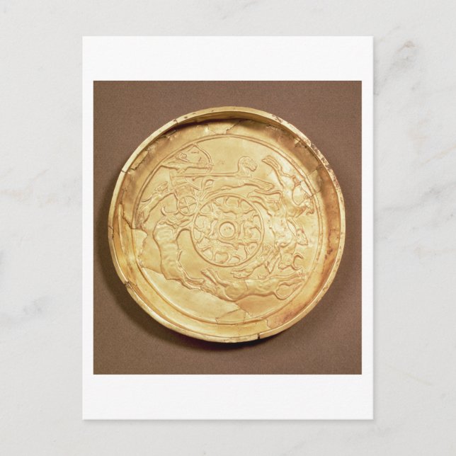 Plate (gold) postcard (Front)