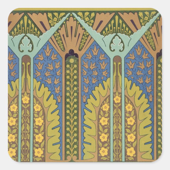 Plate III from 'Studies in Design', c.1874-76 (lit Square Sticker (Front)