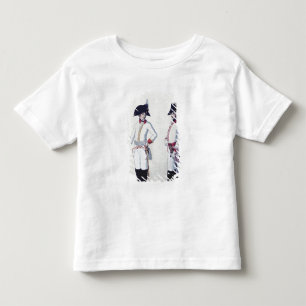 Plate of a soldier in red, yellow & white toddler T-Shirt