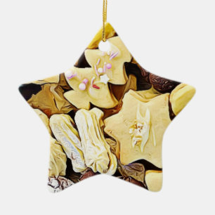 Plate of Cookies Personalised Christmas Ceramic Ornament