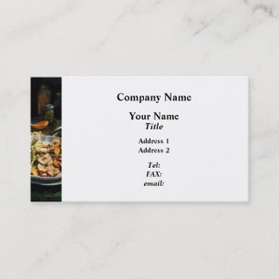 Plate of Dried Fruits and Vegetables Business Card