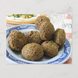 Plate of Falafel Postcard
