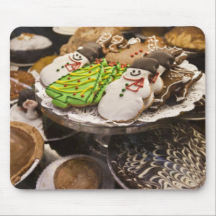 Plate of Fresh Christmas Cookies Mouse Pad