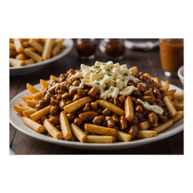 Plate of Poutine Poster (Front)