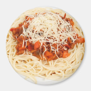 Plate of Spaghetti Dinner Refrigerator Magnet
