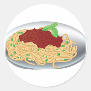Plate Of Spaghetti Stickers