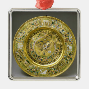 Plate owned by Tsar Alexei Mikhailovich Romanov Metal Ornament