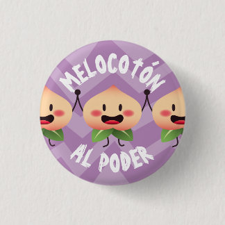 Plate Peach to the power (Peach Power) 3 Cm Round Badge