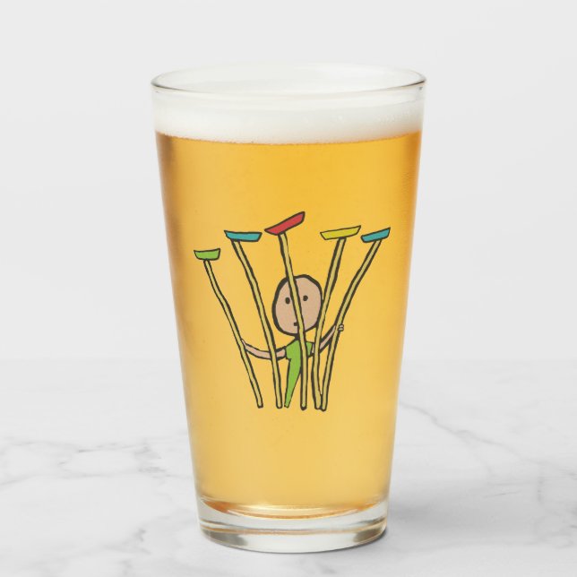 Plate Spinning Glass (Front Filled)