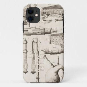Plate VI: Wind instruments from the Encyclopaedia iPhone 11 Case