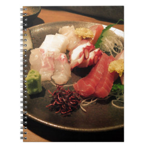 Plate Wasabi Japan Sushi Power Fish Asia Notebook