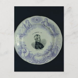 Plate with a portrait of Alexandre Brongniart Postcard