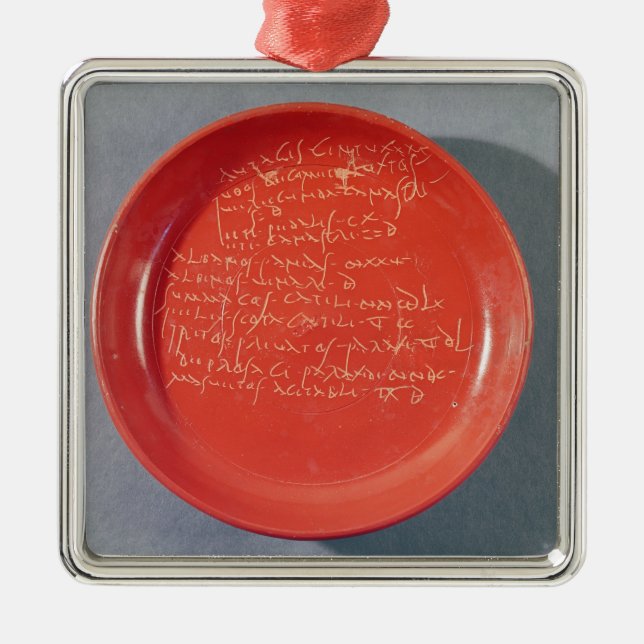 Plate with Celtic text, 1st-2nd century Metal Tree Decoration (Front)