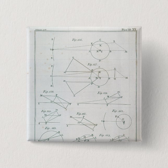 Plate XX from Volume I 15 Cm Square Badge (Front)