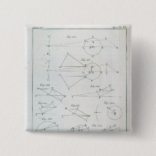 Plate XX from Volume I 15 Cm Square Badge