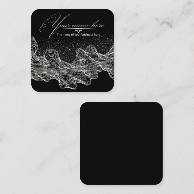 plateada square business card (Front/Back)