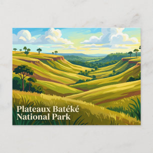 Plateaux Batéké National Park Gabon Postcard