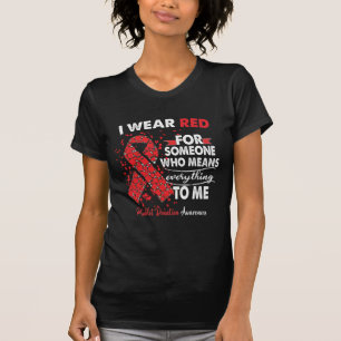 Platelet Donation Awareness Warrior Support Red  T-Shirt