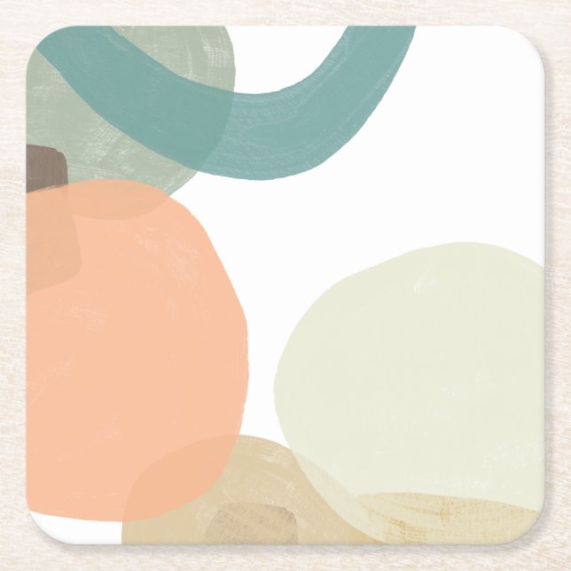 Platelet Square Paper Coaster (Front)
