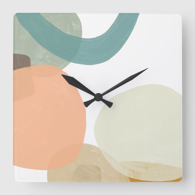 Platelet Square Wall Clock (Front)