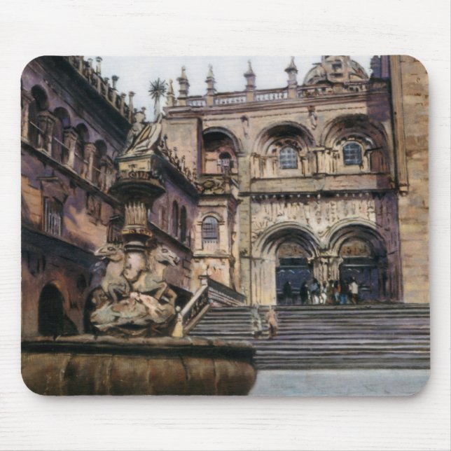 Platerías (Santiago de Compostela. A Coruña) Mouse Pad (Front)