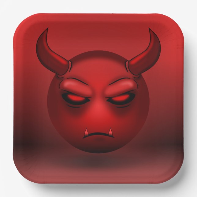 Plates In Devilmoji Cardboard (Front)