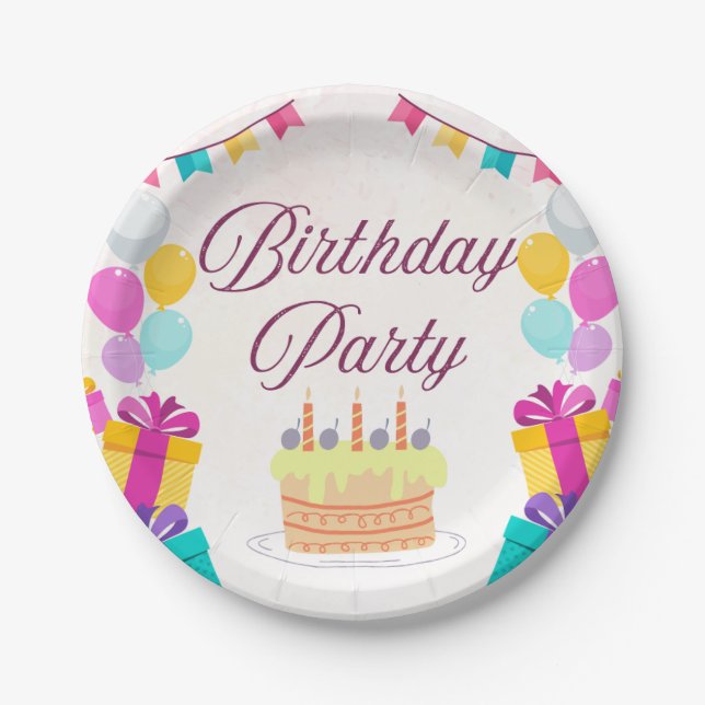 Plates paper birthday (Front)