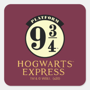 Platform 9 3/4 HOGWARTS™ EXPRESS Icon Square Sticker