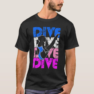 Platform Diver Girl Springboard Diving 1 T-Shirt