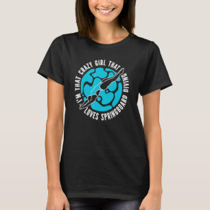 Platform Diver Girl  Springboard Diving T-Shirt