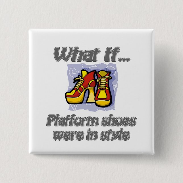 platform shoes 15 cm square badge (Front)