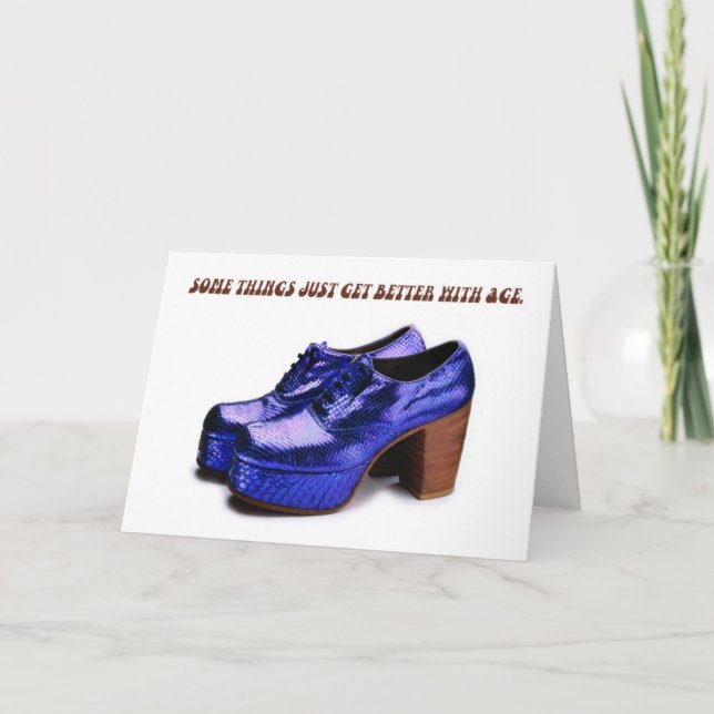 Platform Shoes Birthday Card (Front)