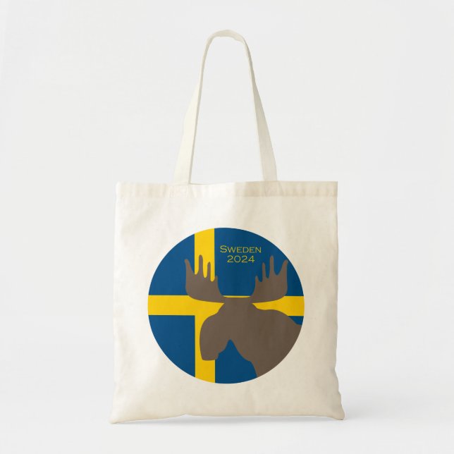 Platine Moose Design Tote Bag (Front)