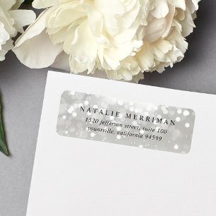 Platinum Glow Return Address Label