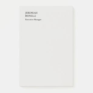 Platinum grey minimalist modern  post-it notes