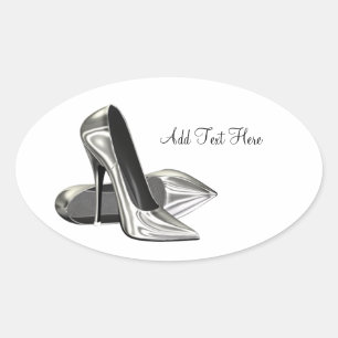 Platinum High Heel Shoes Envelope Seal Sticker