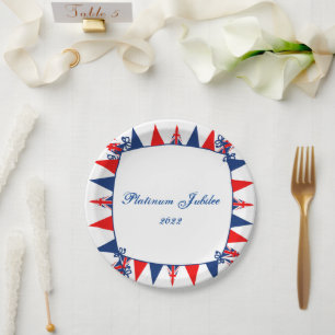 Platinum Jubilee 2022 Celebration Paper Plate