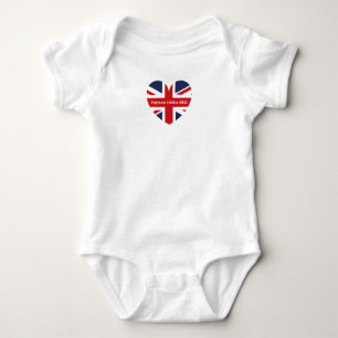 Platinum Jubilee 2022 /England Flag Baby Bodysuit