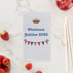 Platinum Jubilee 2022 Paper Guest Towels Napkin
